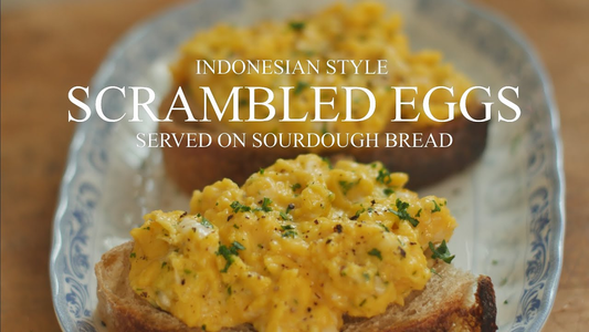 Indonesian-Western Creamy Scrambled Eggs: A Perfect Breakfast with BBQ Twist