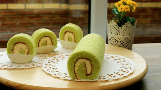 Indulge in Keto Swiss Roll with Pandan Ice Cream Filling – A Guilt-Free Tropical Delight